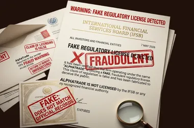 Warning: AlphaTrade Uses Fake Regulatory License