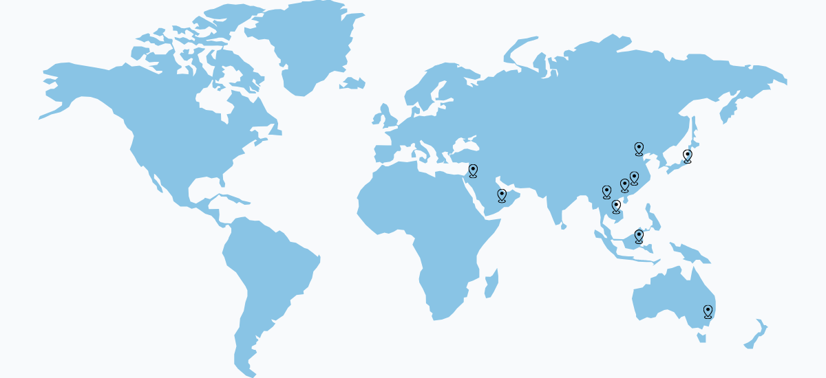 Serving the world map